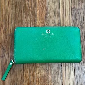 Kate Spade Kelly Green Southport Ave Neda Continental Wallet